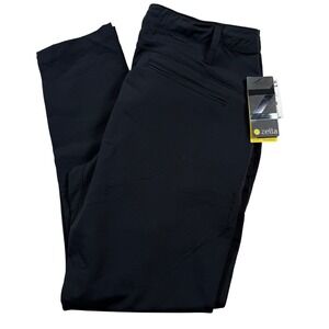 NEW Zella Mens Gym Training Pants Black 4-Way Stretch Moisture Wicking Size 34